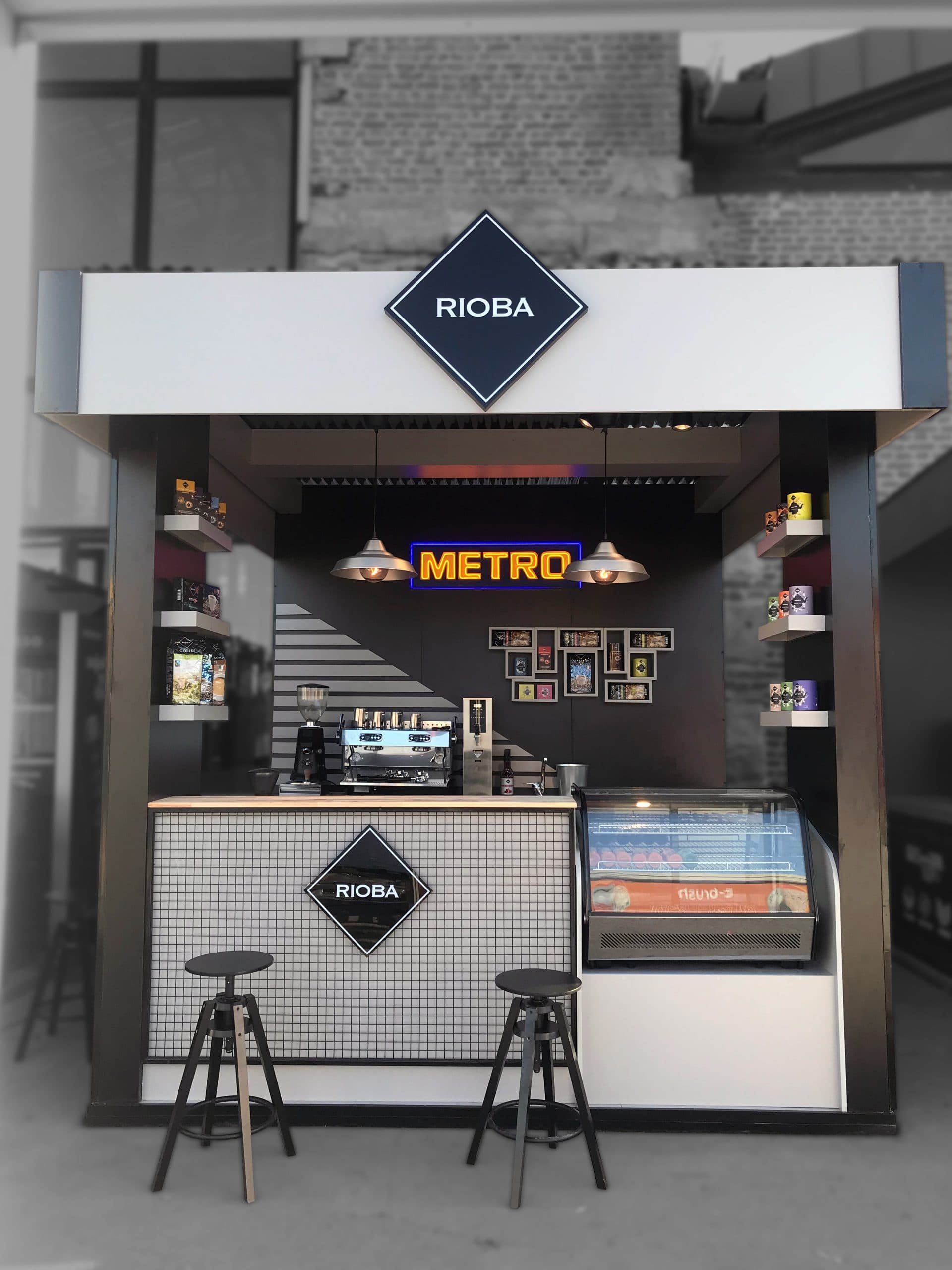 Rioba standı, Istanbul Coffee Festival — Evreka Stand yapımı (bu fuar değil)