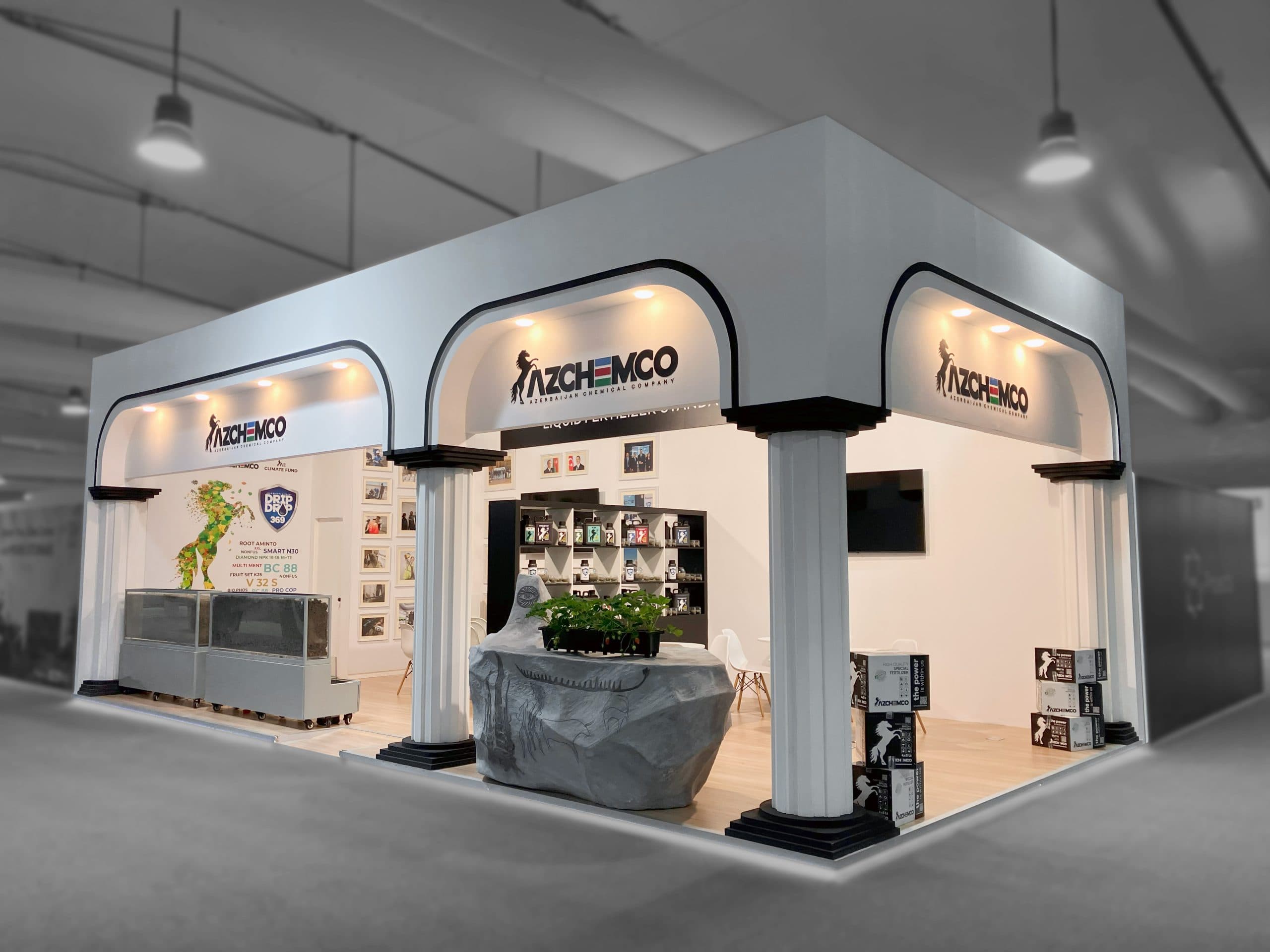 Azchemco standı, COP29 — Evreka Stand yapımı
