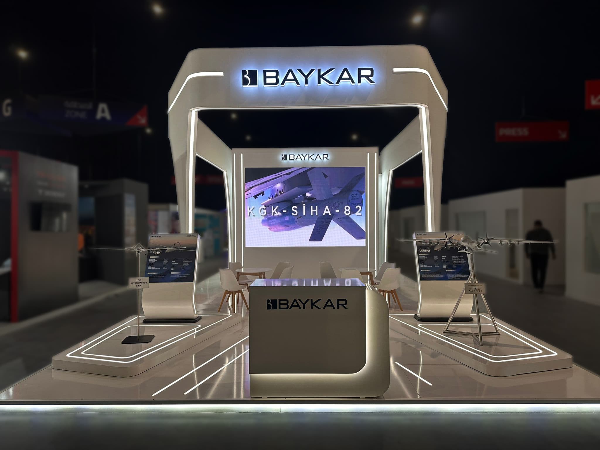 Baykar stand at Marrakech Air Show, built by Evreka Stand (not this fair)