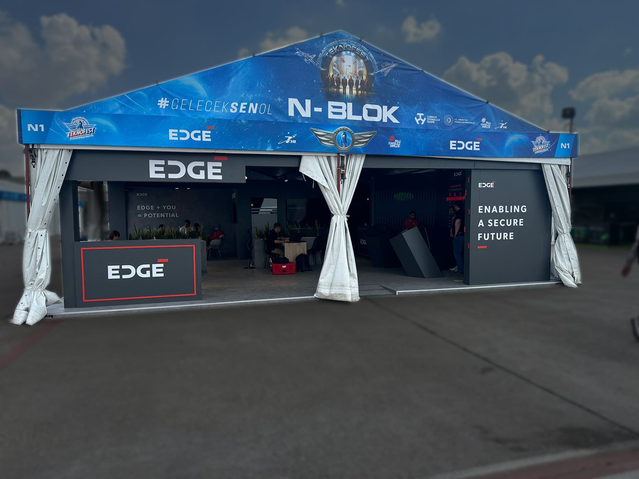 EDGE standı, Teknofest Adana — Evreka Stand yapımı (bu fuar değil)