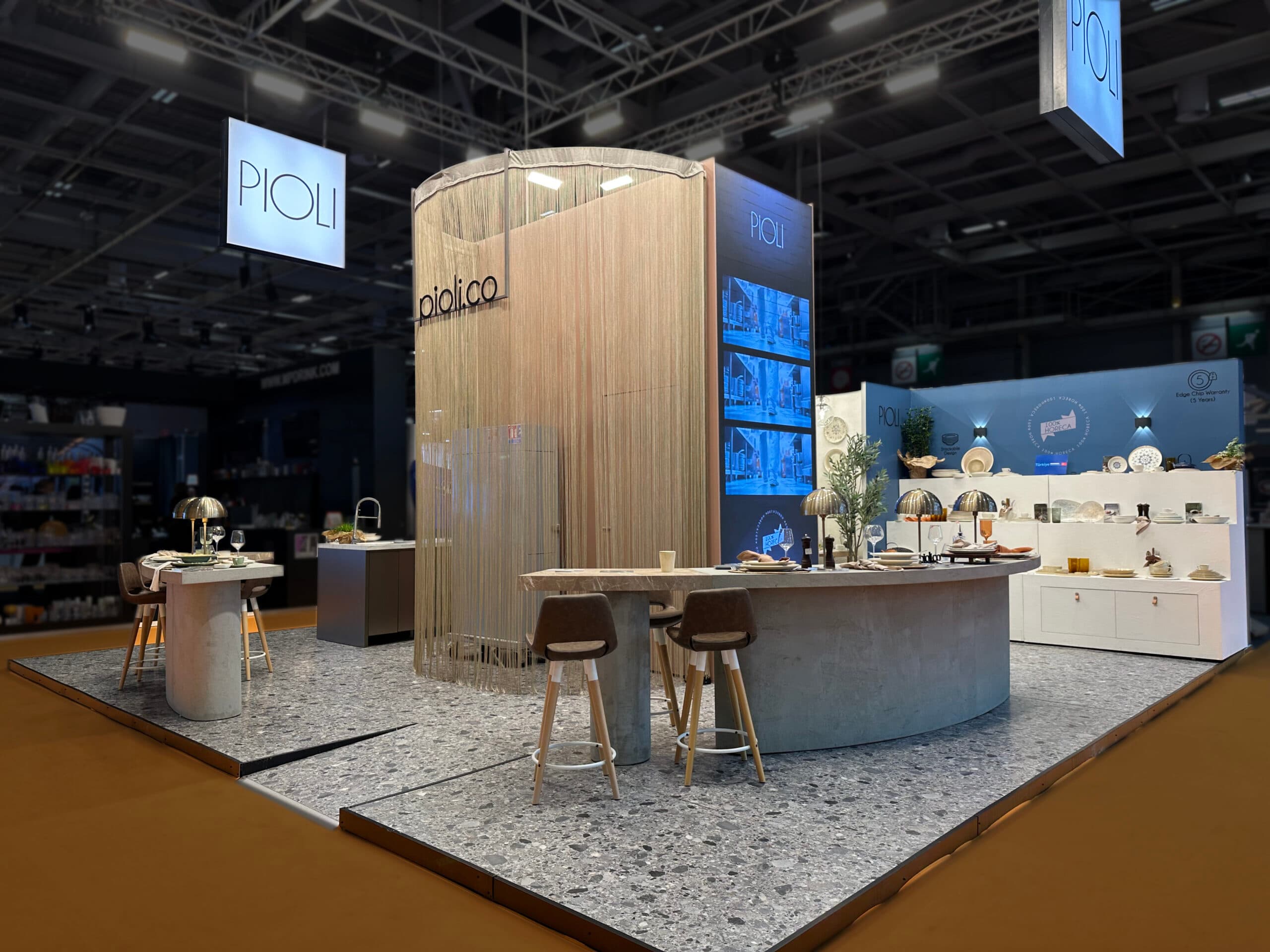 Pioli (Porland) EquipHotel Paris 2024 custom exhibition stand by Evreka Stand