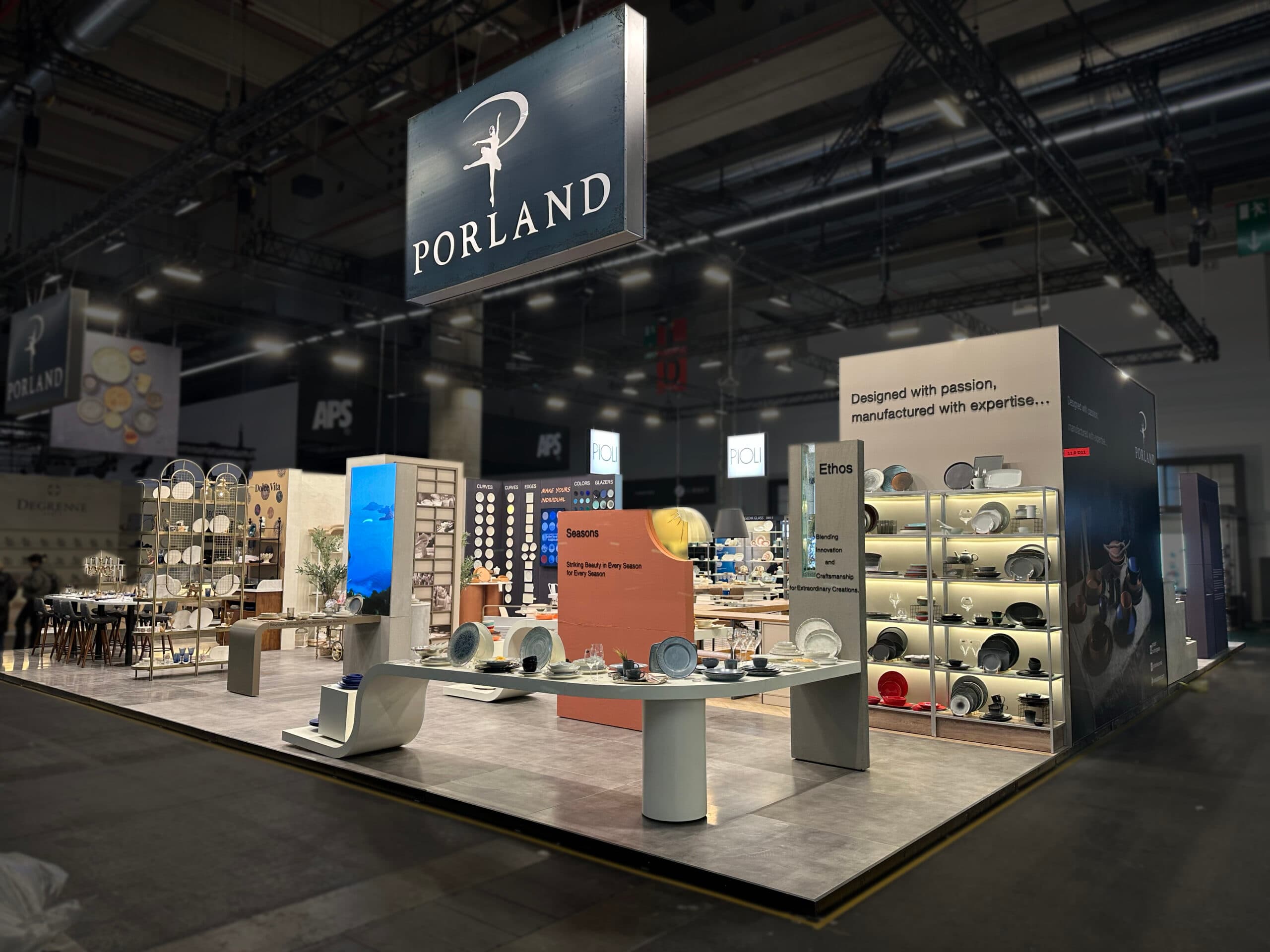 Porland stand at Ambiente 2025, built by Evreka Stand