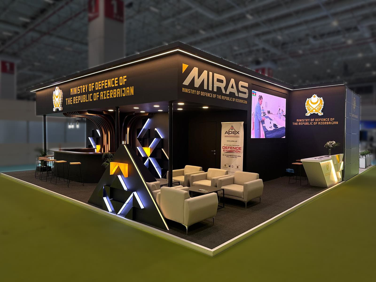 Ministry of Defense of the Republic of Azerbaijan stand at SAHA EXPO, built by Evreka Stand (not this fair)